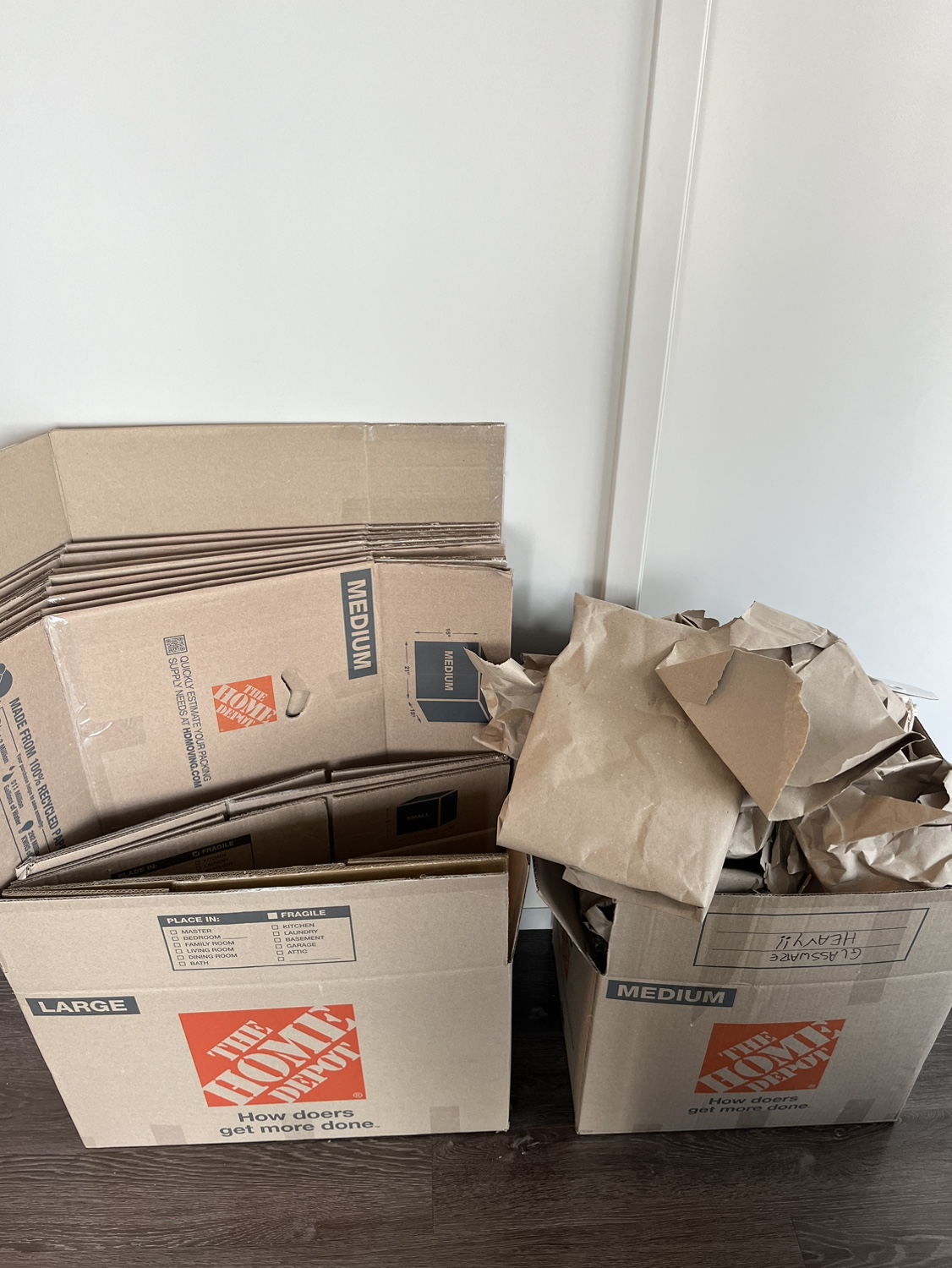 Moving Boxes and Heavy Duty Packing Paper
