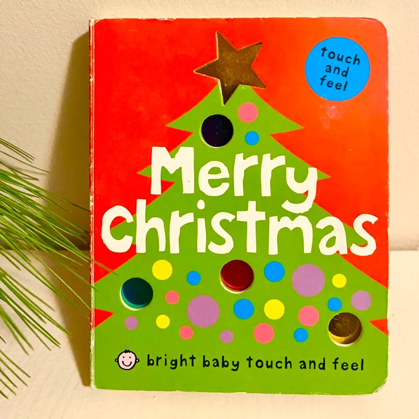 Merry Christmas Touch and Feel Book kids and babies thumbnail
