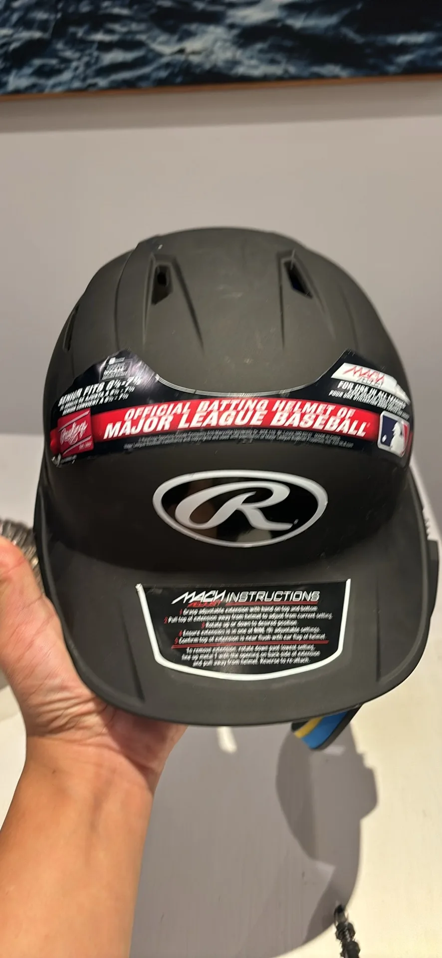 (NEW) Rawlings Mach Adjust SR Baseball Helmet thumbnail