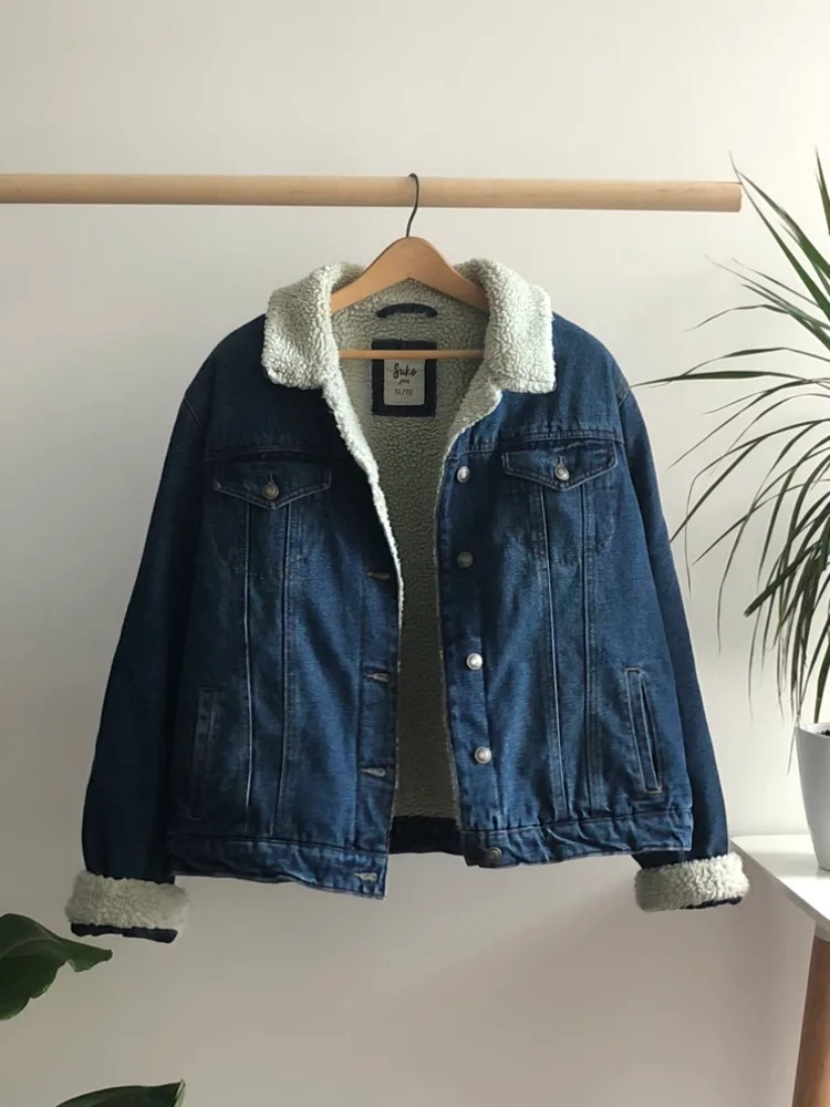 Denim Jean Sherpa Jacket image indicator(3)