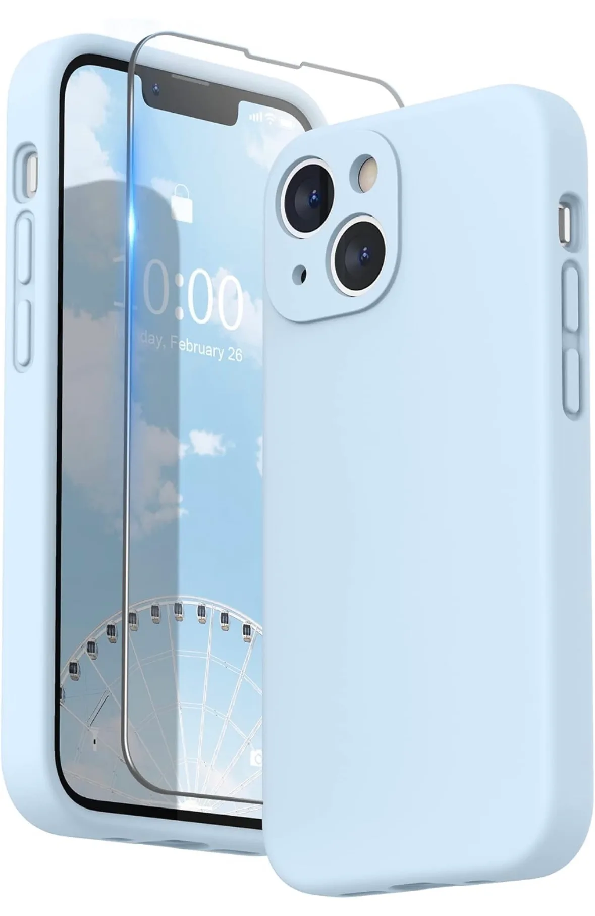 iPhone 13 Mini Silicone Case and Glass Screen Protector thumbnail