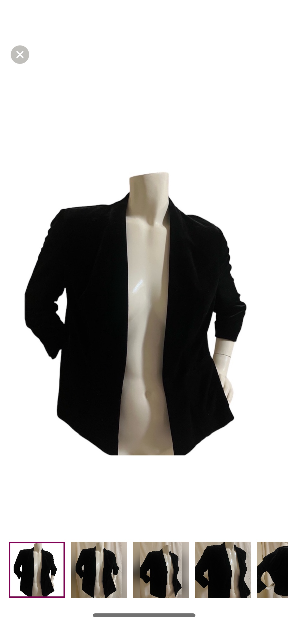 KASPER Black Velvet Jacket