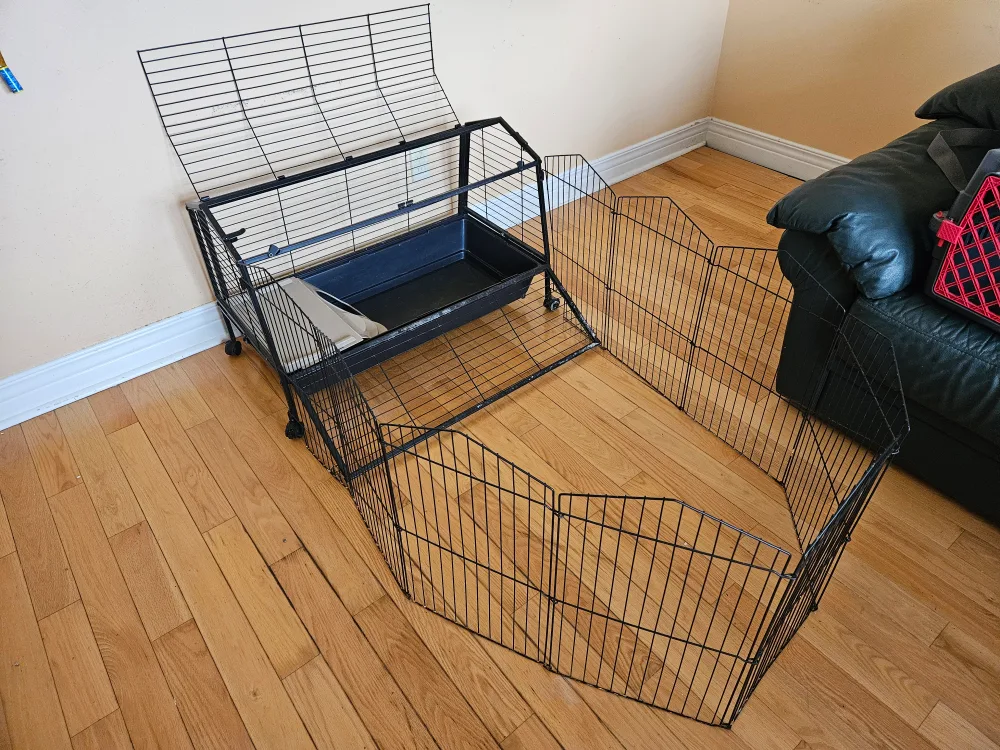 small animal fenced in cage thumbnail