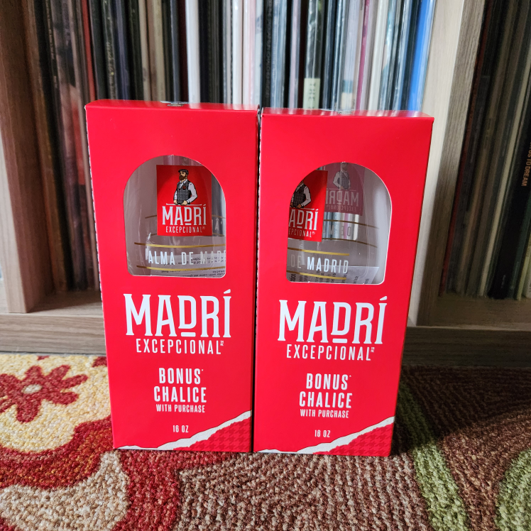 2x Madri Beer chalice #freecycle