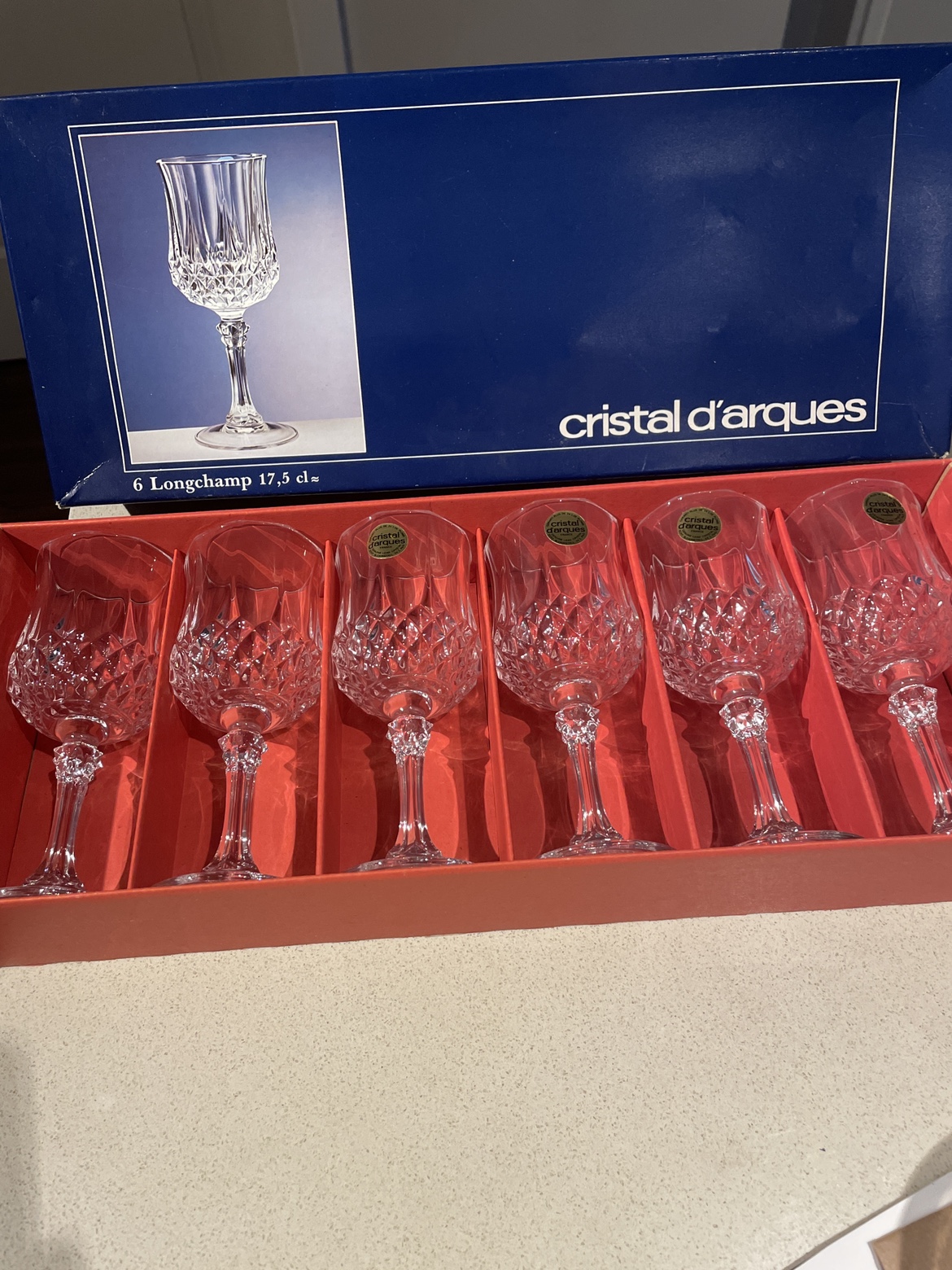 Cristal d'Arques Longchamp Wine Glasses