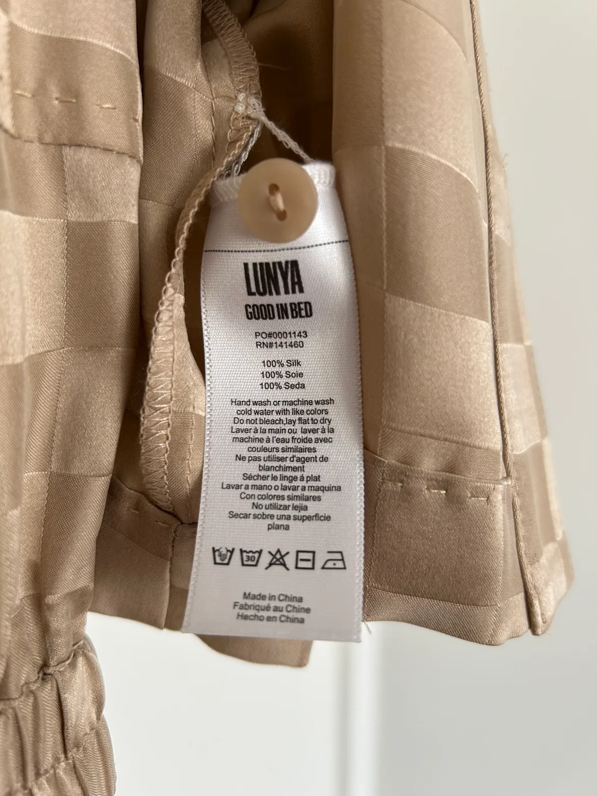 Lunya Good In Bed Silk Pajama Set image indicator(9)