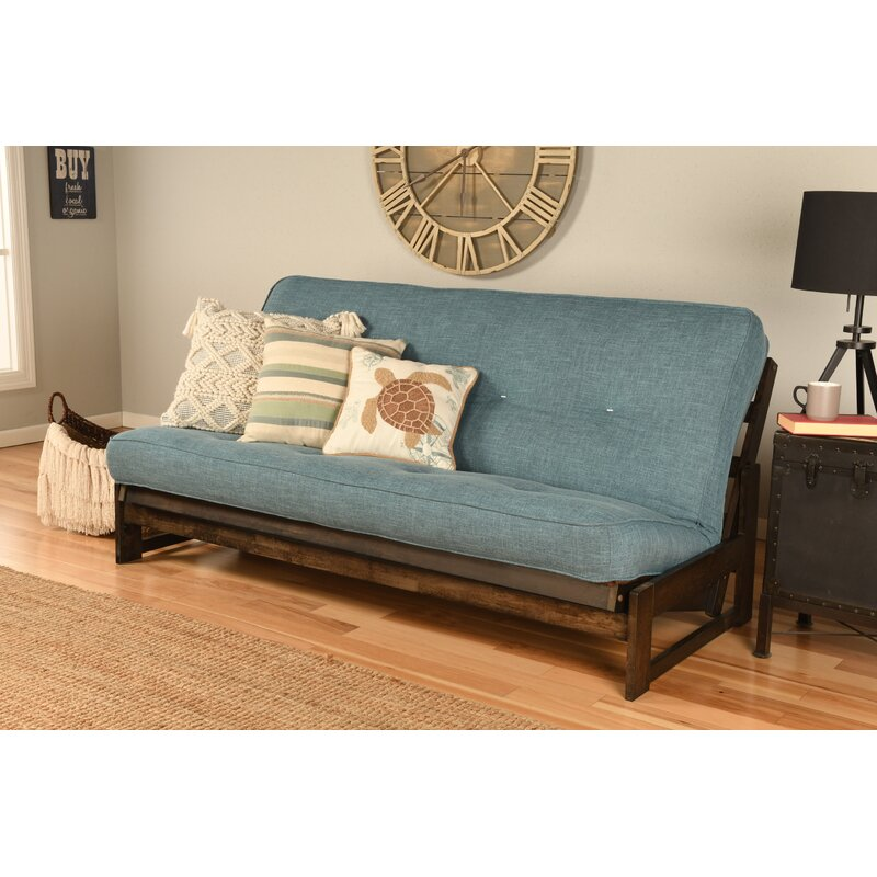 Stratford Full Size 76" Wide Futon Frame and Mattress