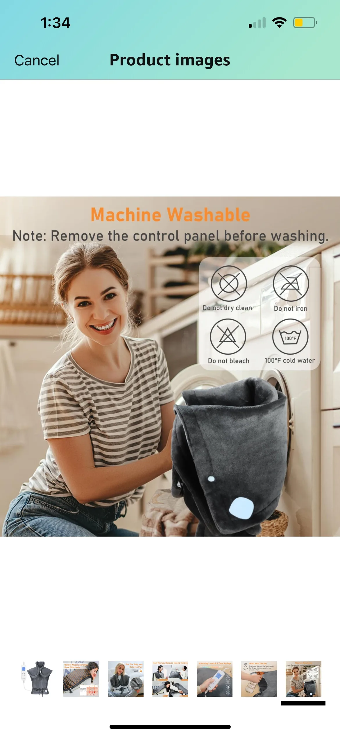 🥕Open box🥕 Weighted Electric Heating Pad for Neck and Shoulder image indicator(10)