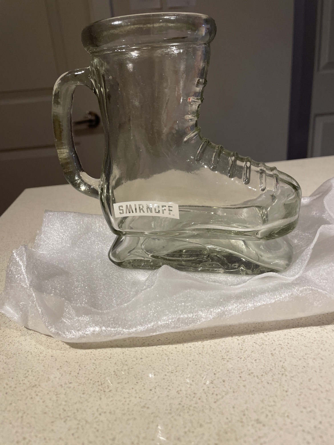 Smirnoff Ice Skate Glass