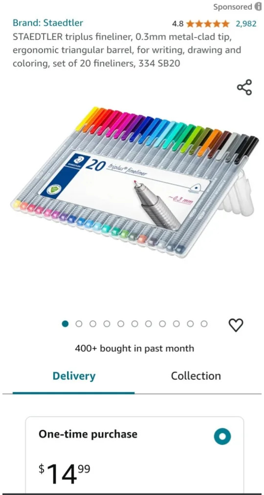 BACK TO SCHOOL:Staedtler fineliner markers image indicator(3)