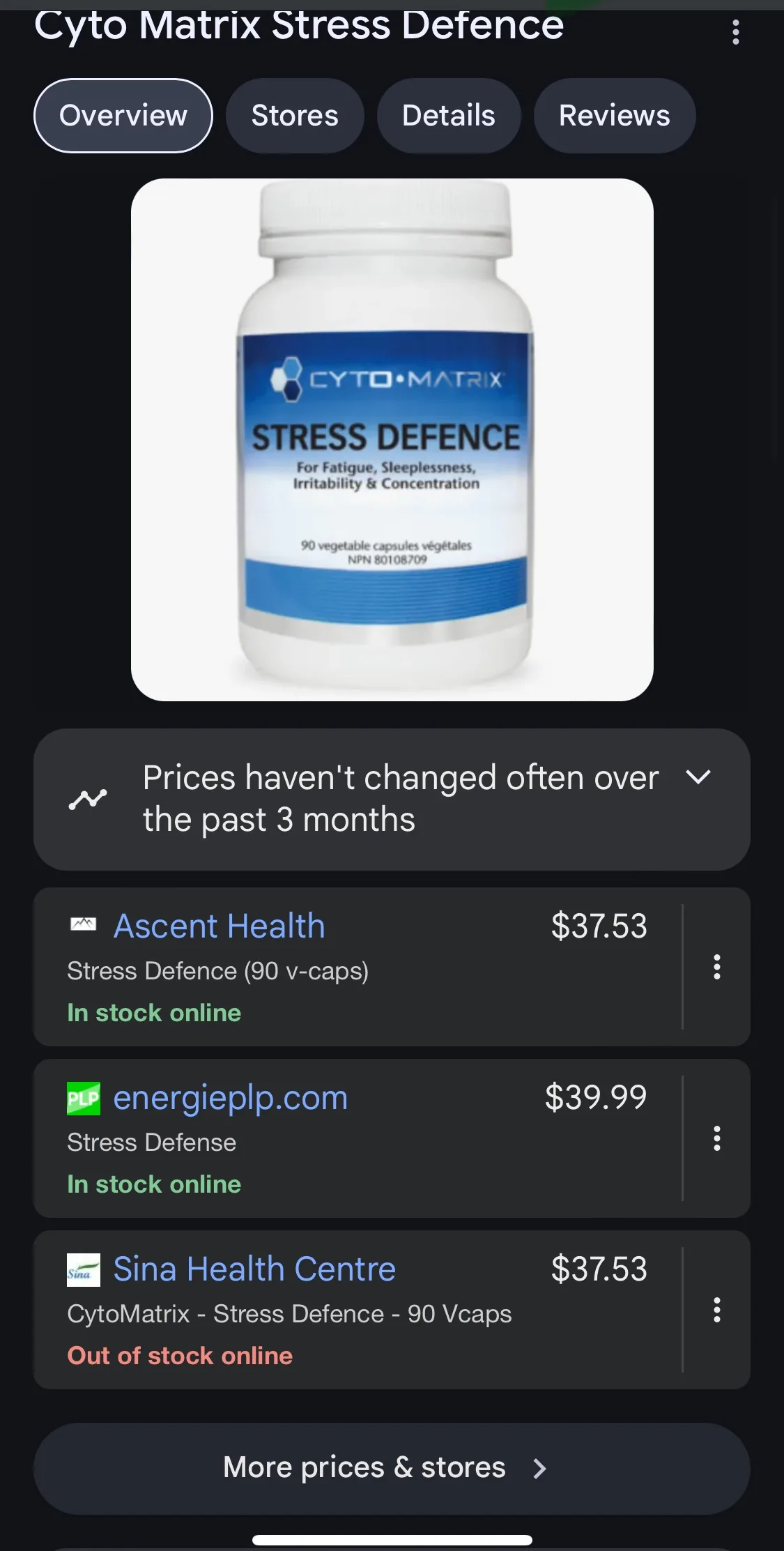 SEALED Cyto-Matrix Stress Defence Supplements image indicator(4)