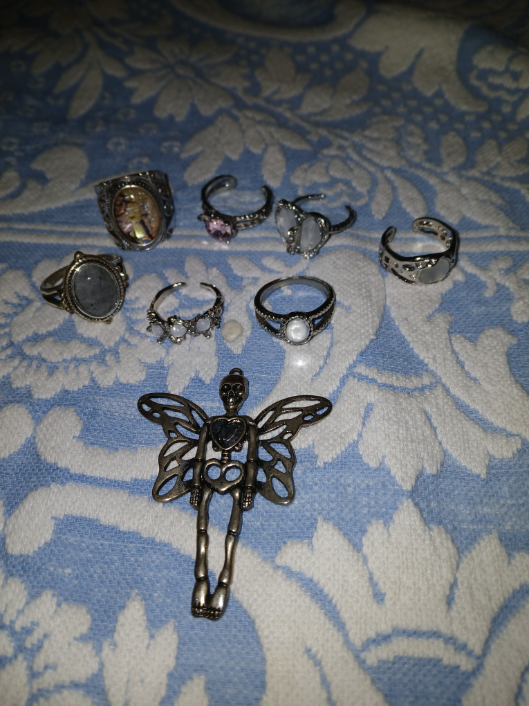 Silver Rings and Pendant