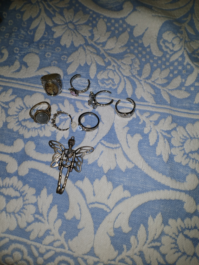 Silver Rings and Pendant - photo 2