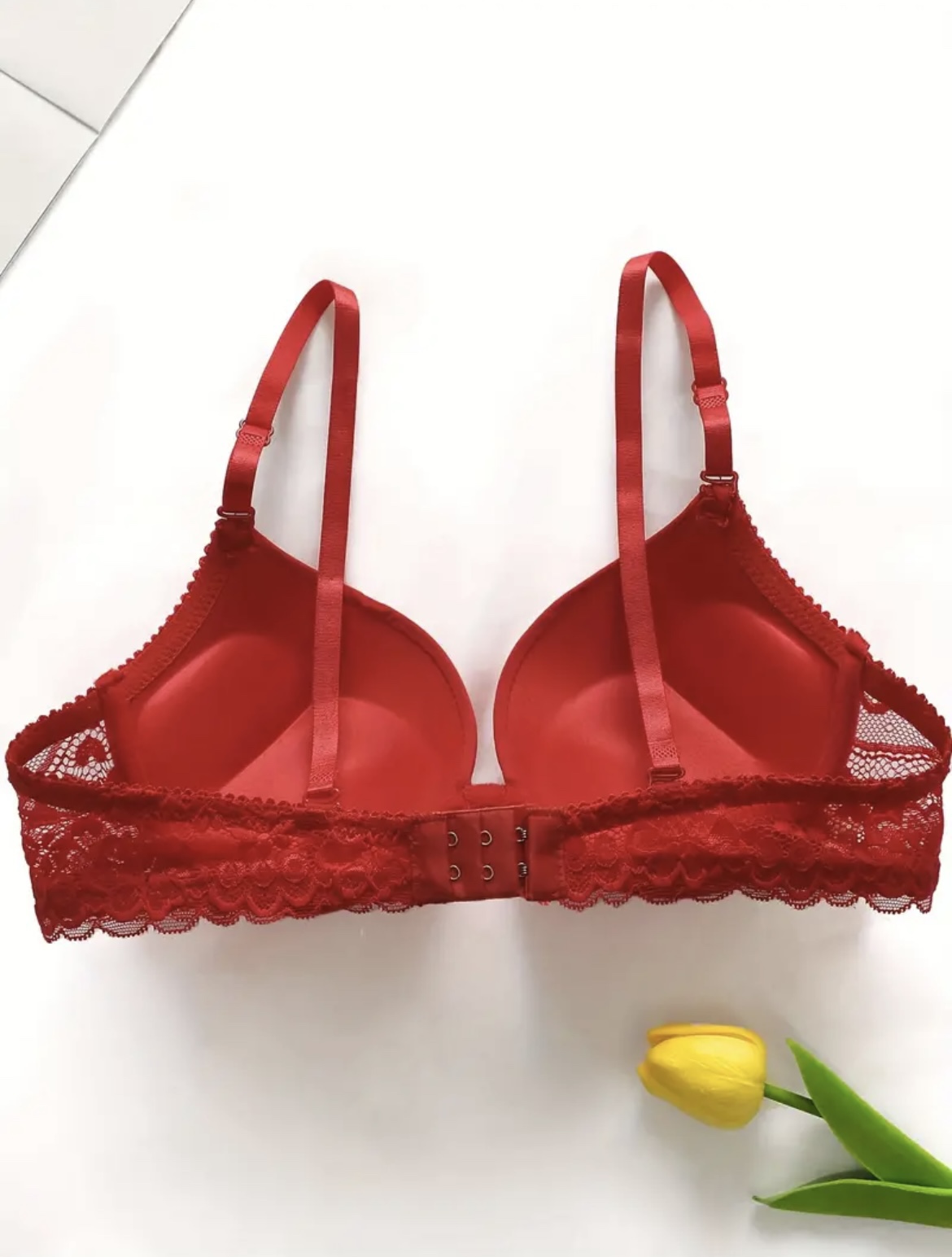 3pcs Elegant Lace Push-Up Bra Set - photo 4