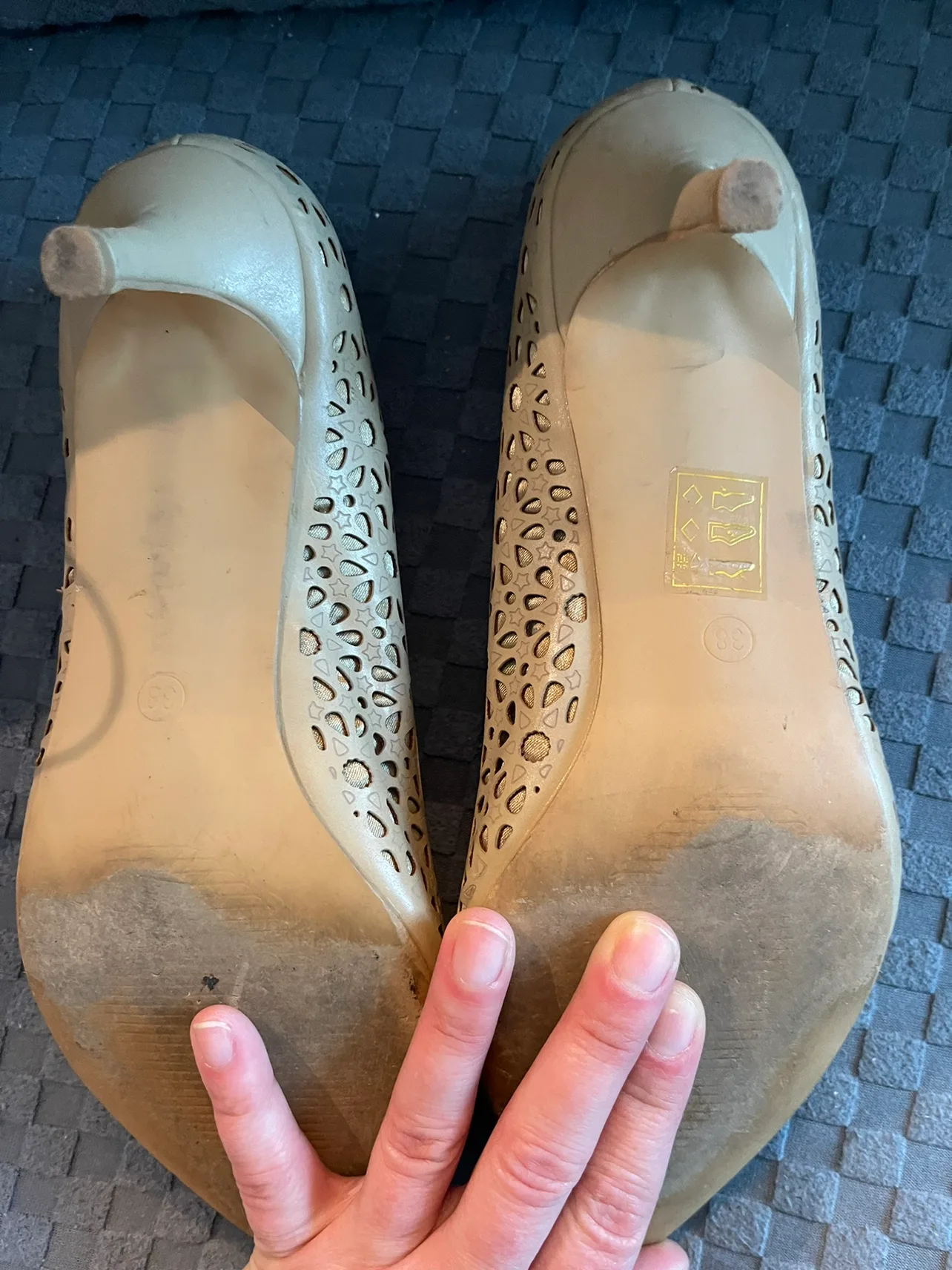 Marypaz Beige Heels Size 38 #freecycle image indicator(4)