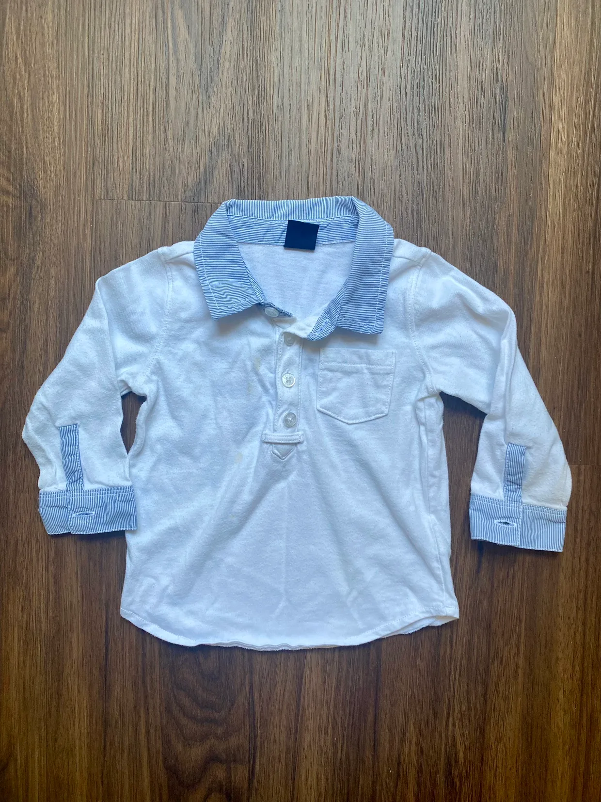 Baby Gap Long Sleeve Polo Shirt, 12-18mths #freecycle thumbnail