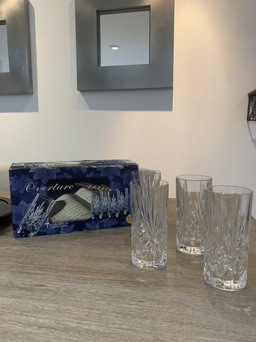 Set of 4 Lead Crystal Beverage Glasses - photo 3