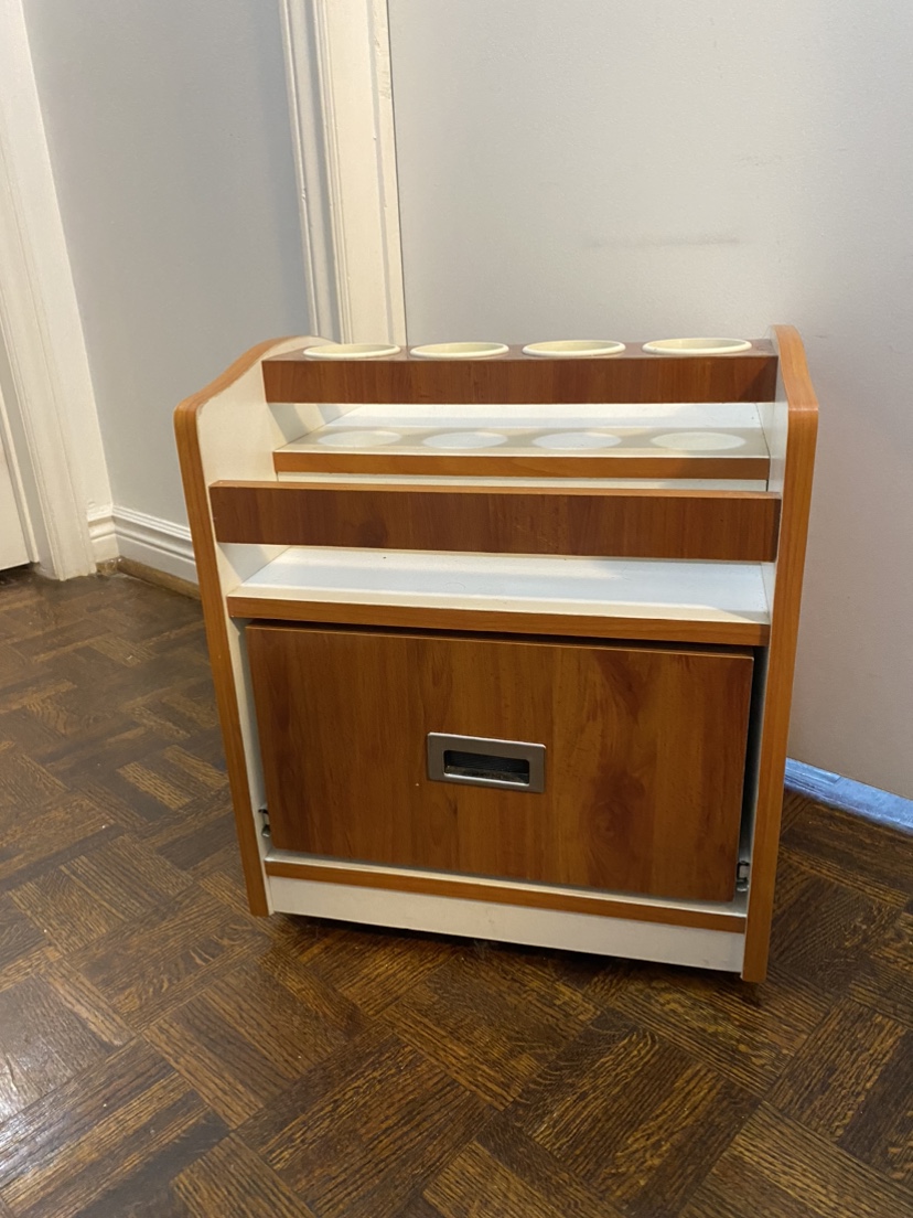 Rolling Cart with Storage/ Side Table