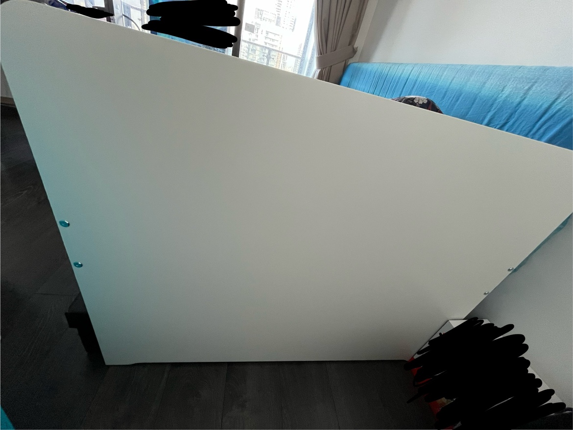 White IKEA Twin Bed Frame - photo 2