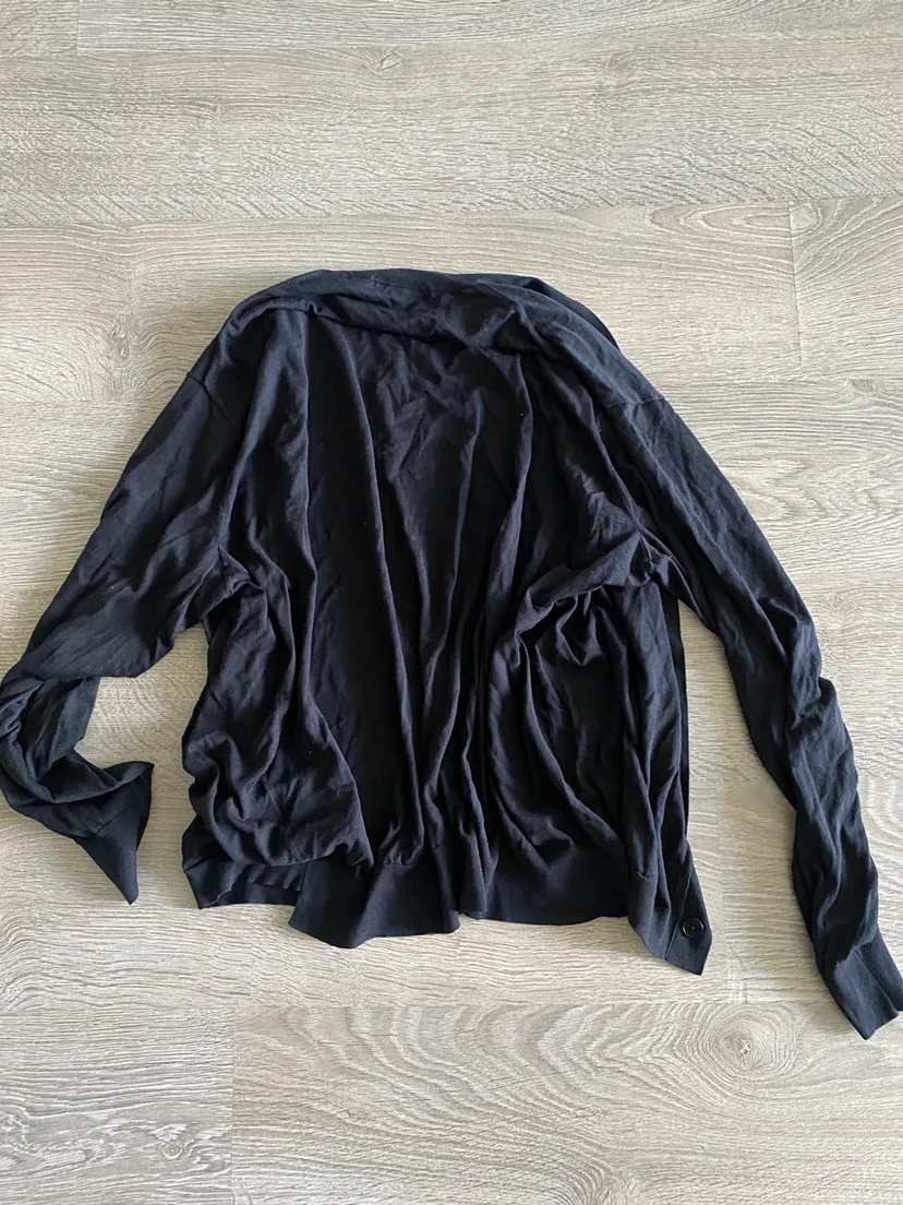 UNIQLO J+ Men’s Black Cardigan - XL image indicator(3)