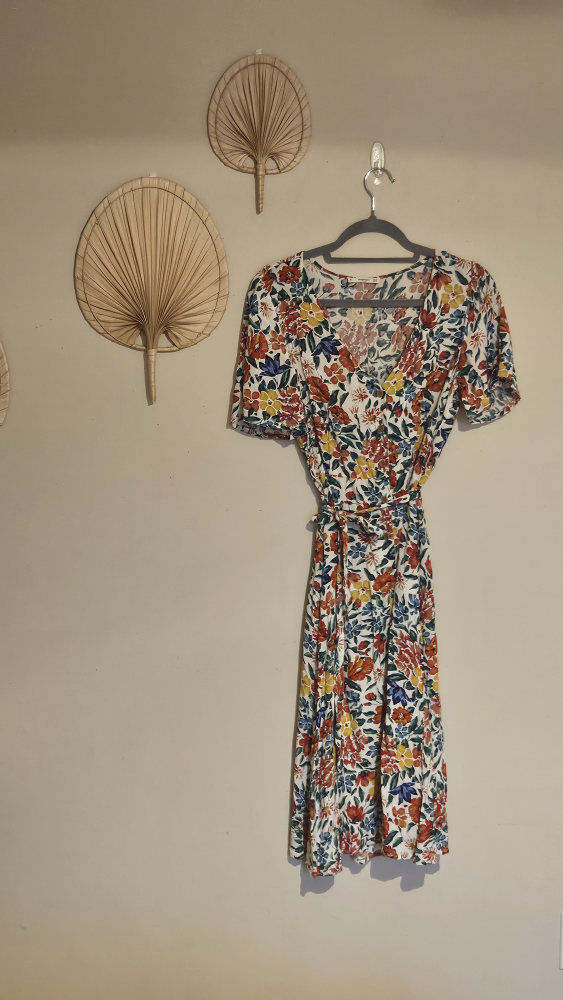 Floral MANGO Wrap Dress
