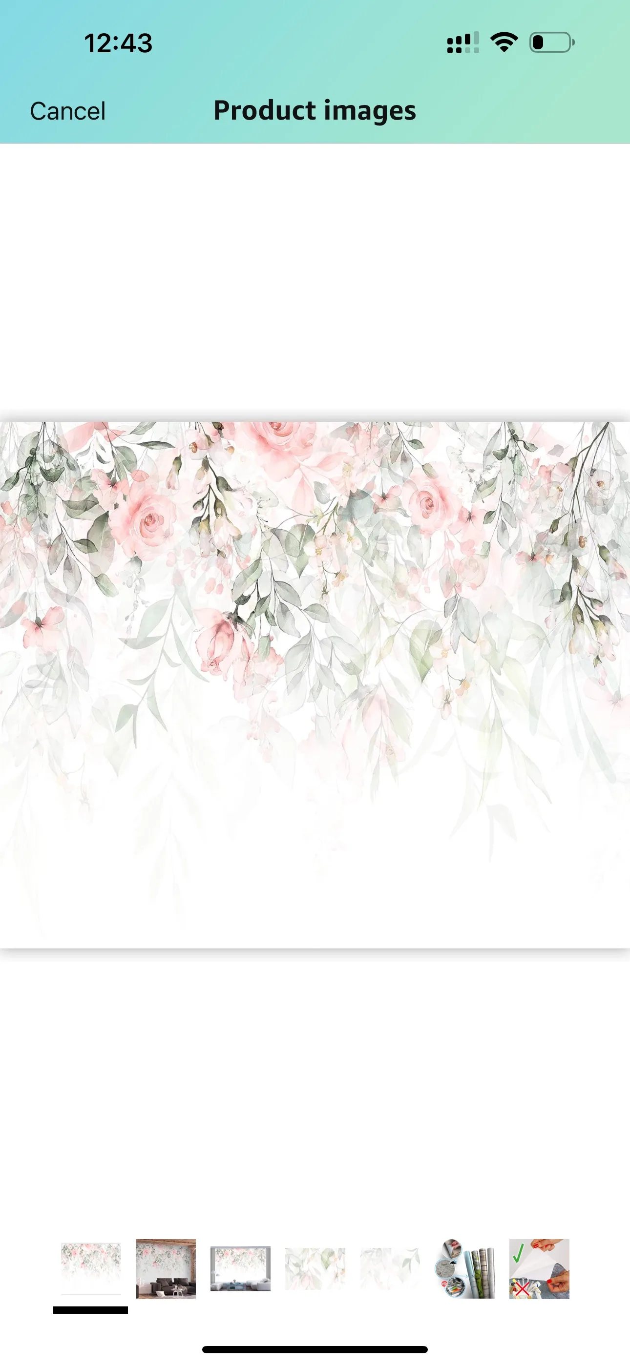 Pink Floral Peel and Stick Wallpaper image indicator(3)