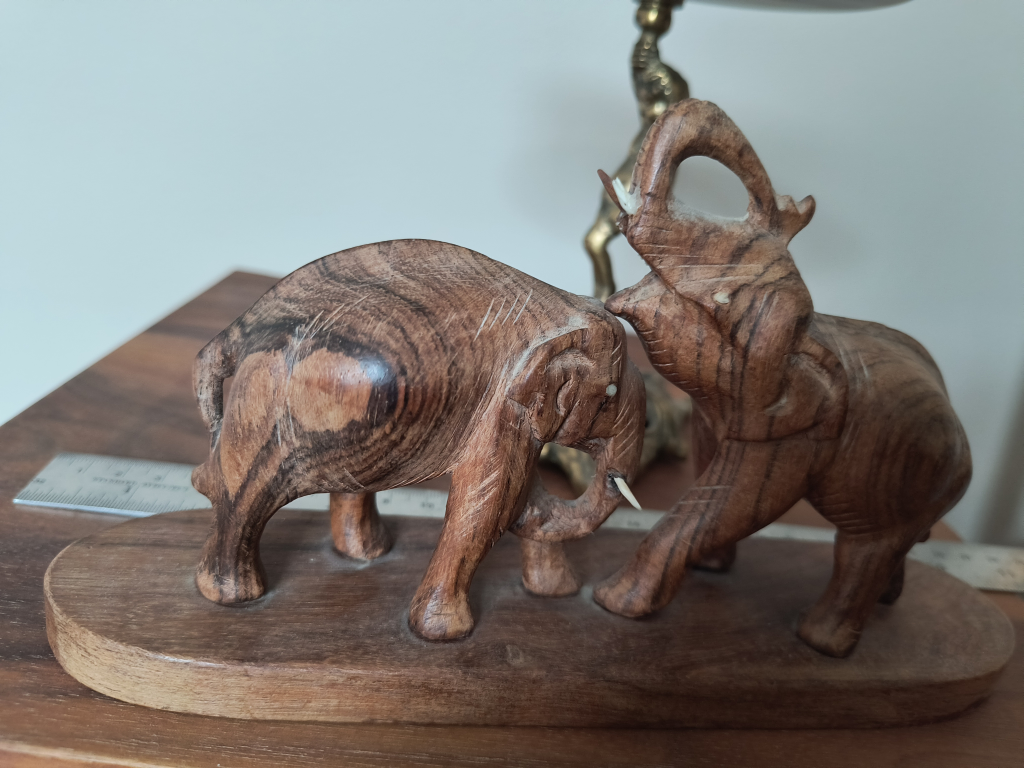 Wooden Elephant Figurine - photo 5