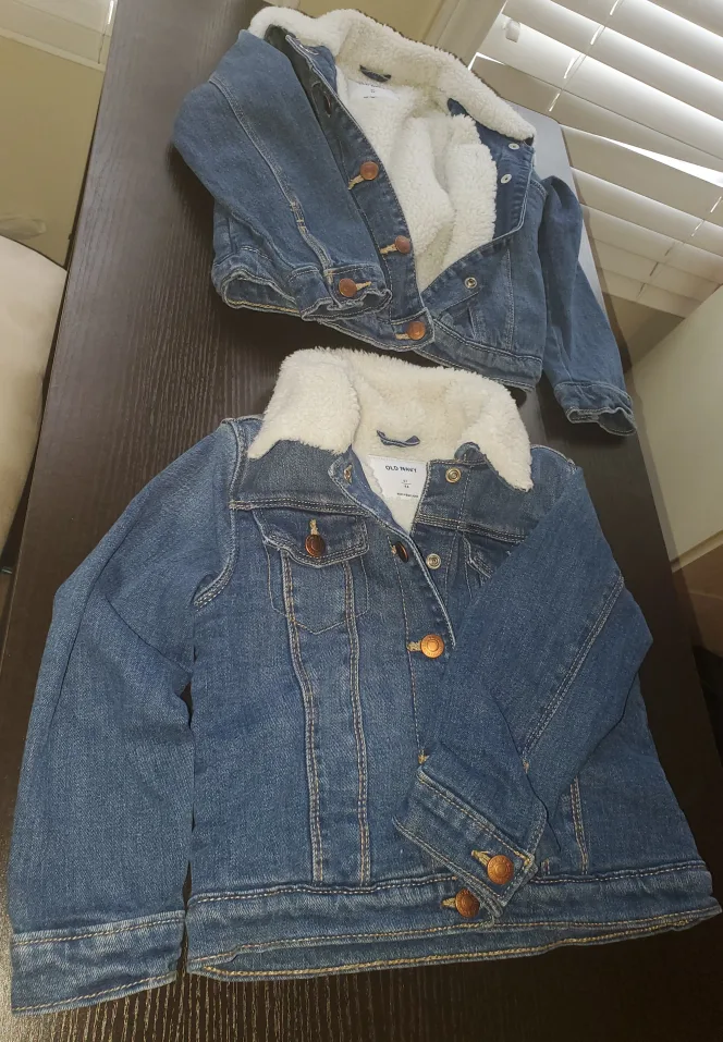 Old Navy Denim Jacket with Sherpa Lining for Kids image indicator(3)