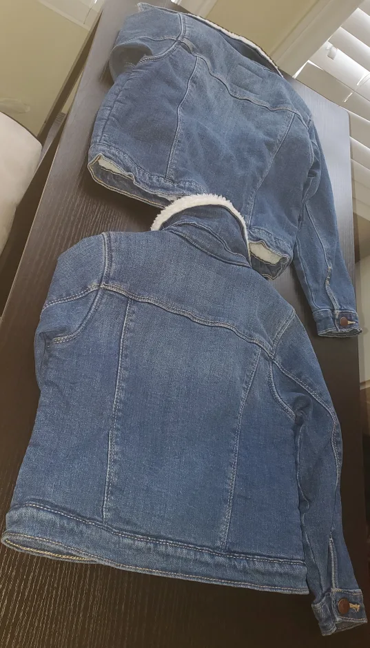 Old Navy Denim Jacket with Sherpa Lining for Kids image indicator(6)