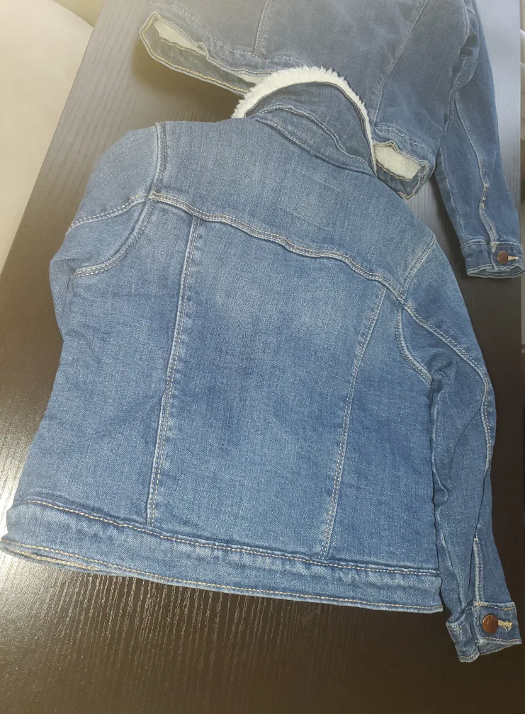 Old Navy Denim Jacket with Sherpa Lining for Kids image indicator(7)