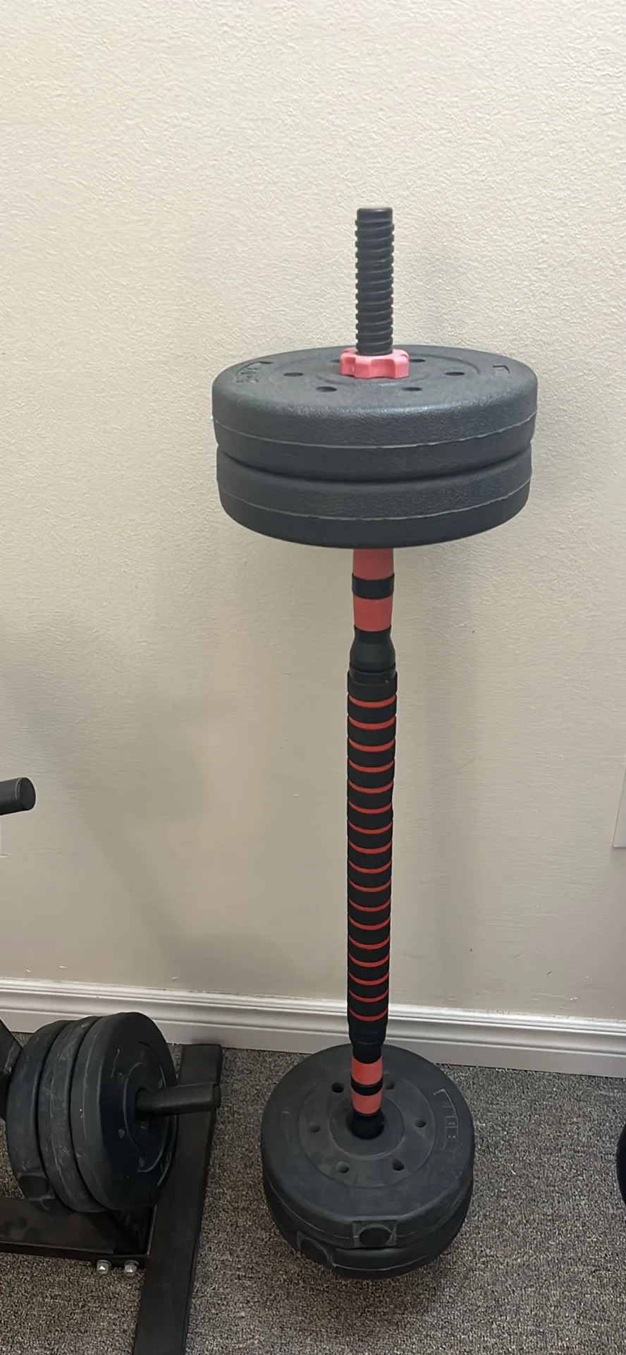 Weight plates with barbell rod - on sale image indicator(3)