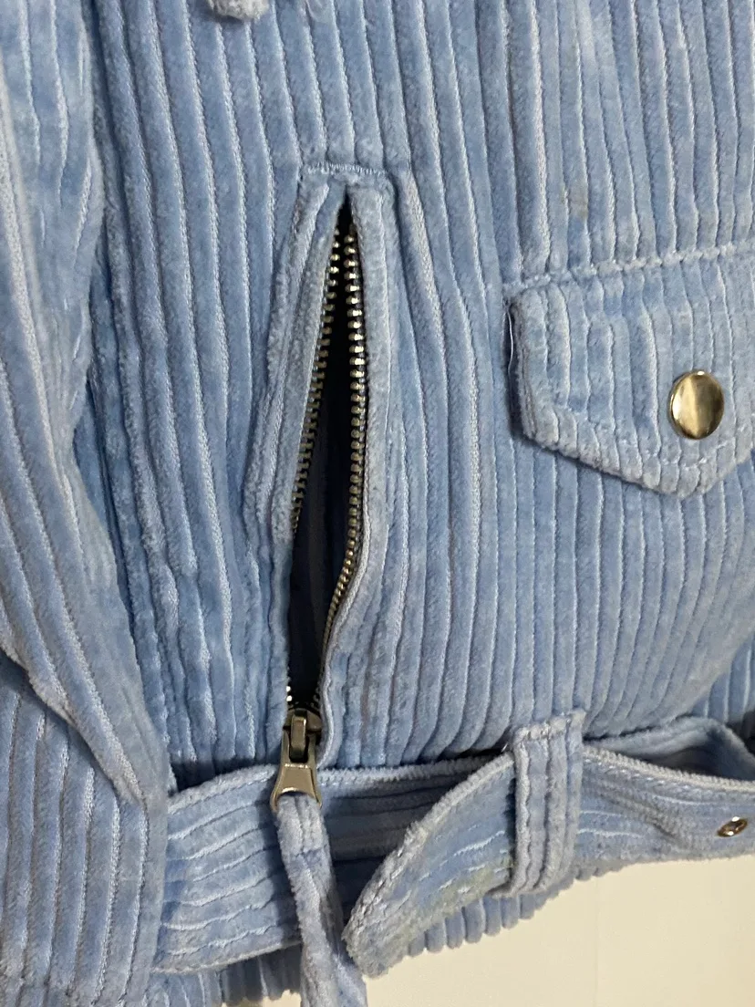 Forever 21 Corduroy belted sherpa collared Jacket image indicator(4)