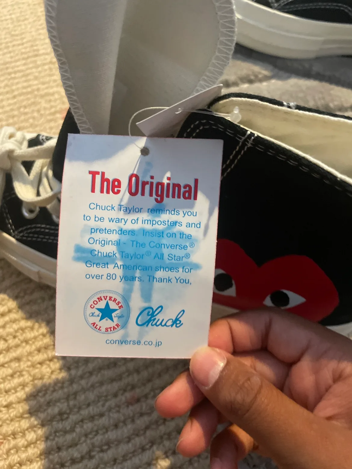 Converse Play Comme des Garçons Chuck Taylor High Tops image indicator(10)