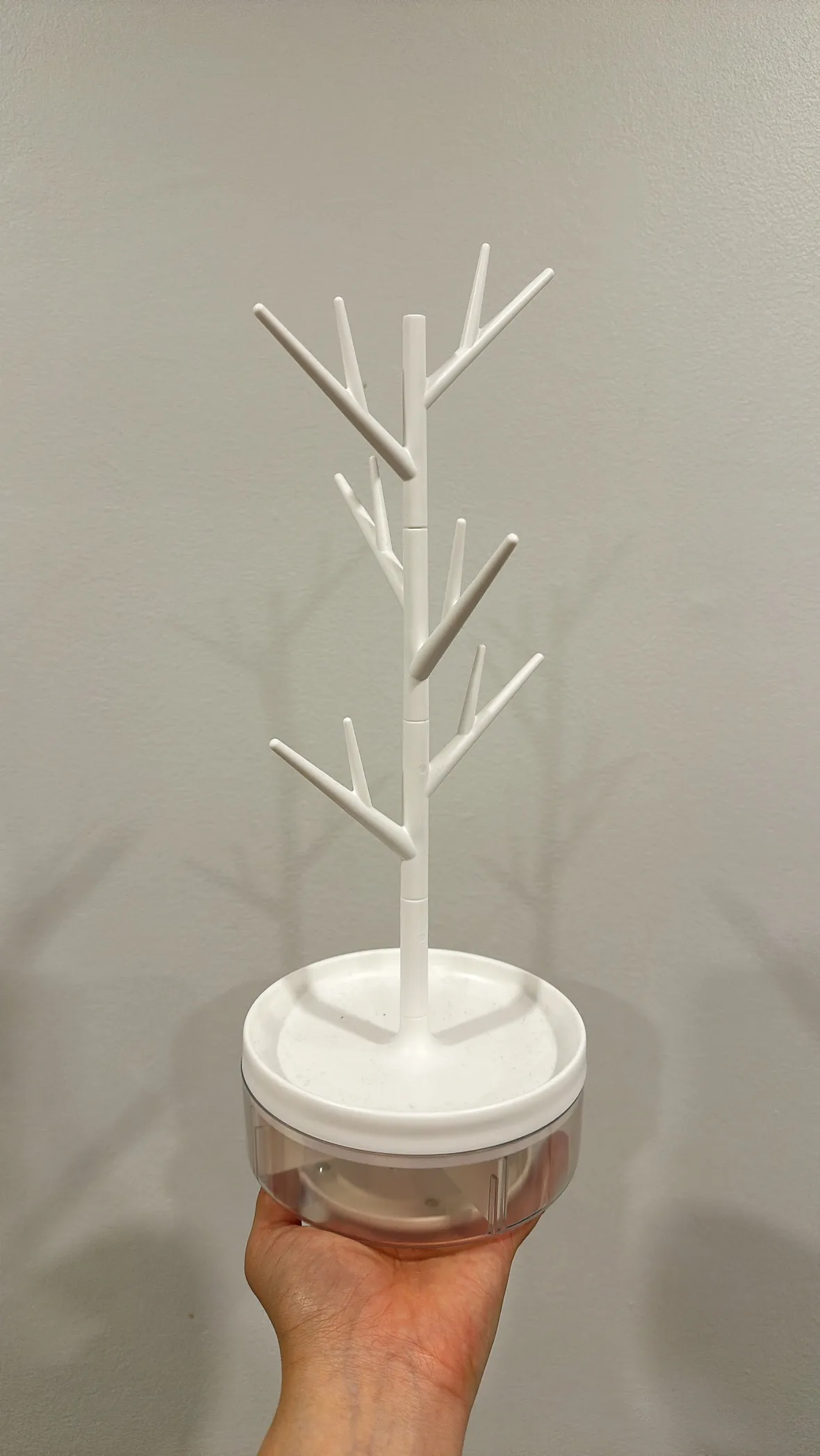 white tree branch jewelry rack with rotatable base #freecycle thumbnail