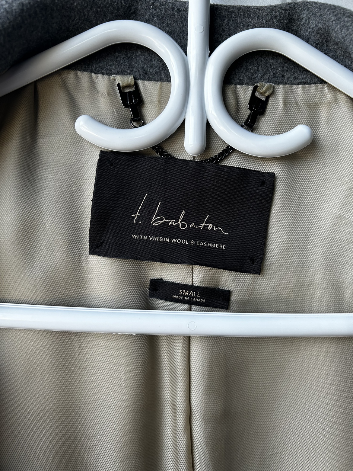 t. babaton Grey wool Coat - photo 2