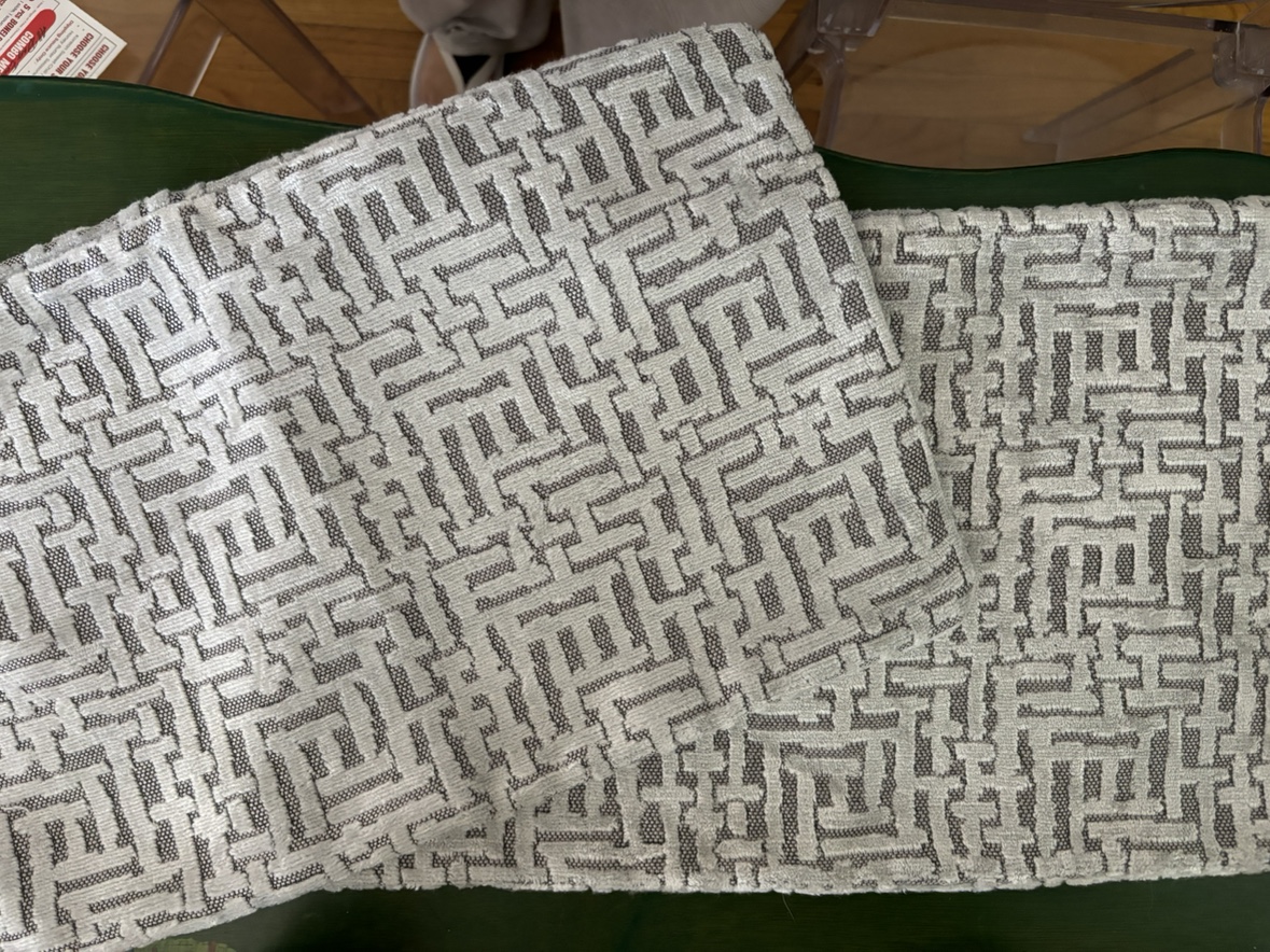 Grey Patterned Pillowcases