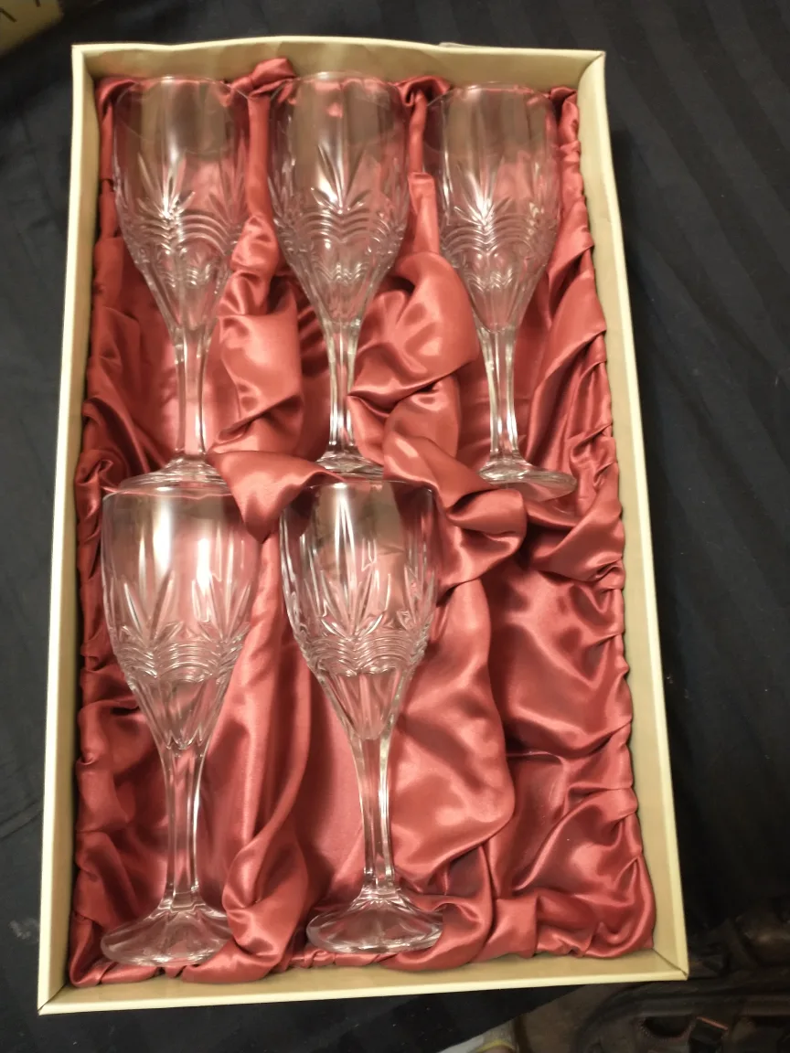 GALWAY IRISH CRYSTAL WATER GOBLETS GAL20 DESIGN DISCONTINUED image indicator(2)