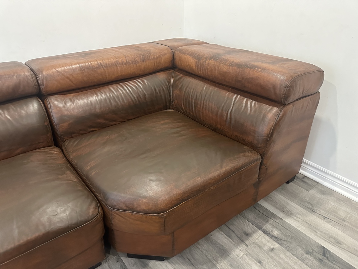 Genuine Leather Sectional - photo 3