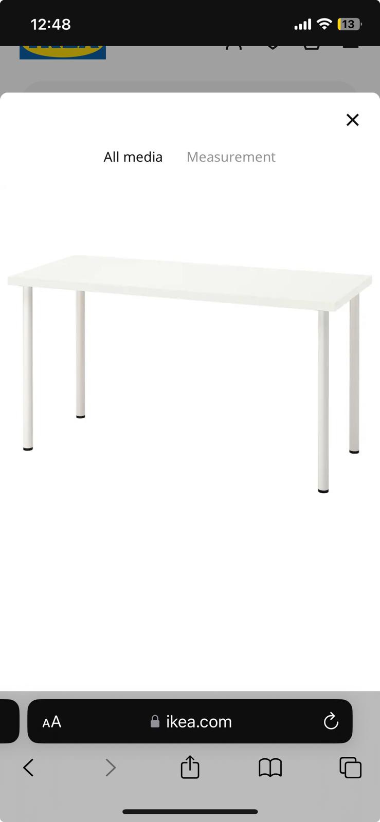 White Ikea Desk