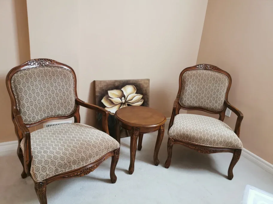 Pair of Armchairs with Matching Table thumbnail