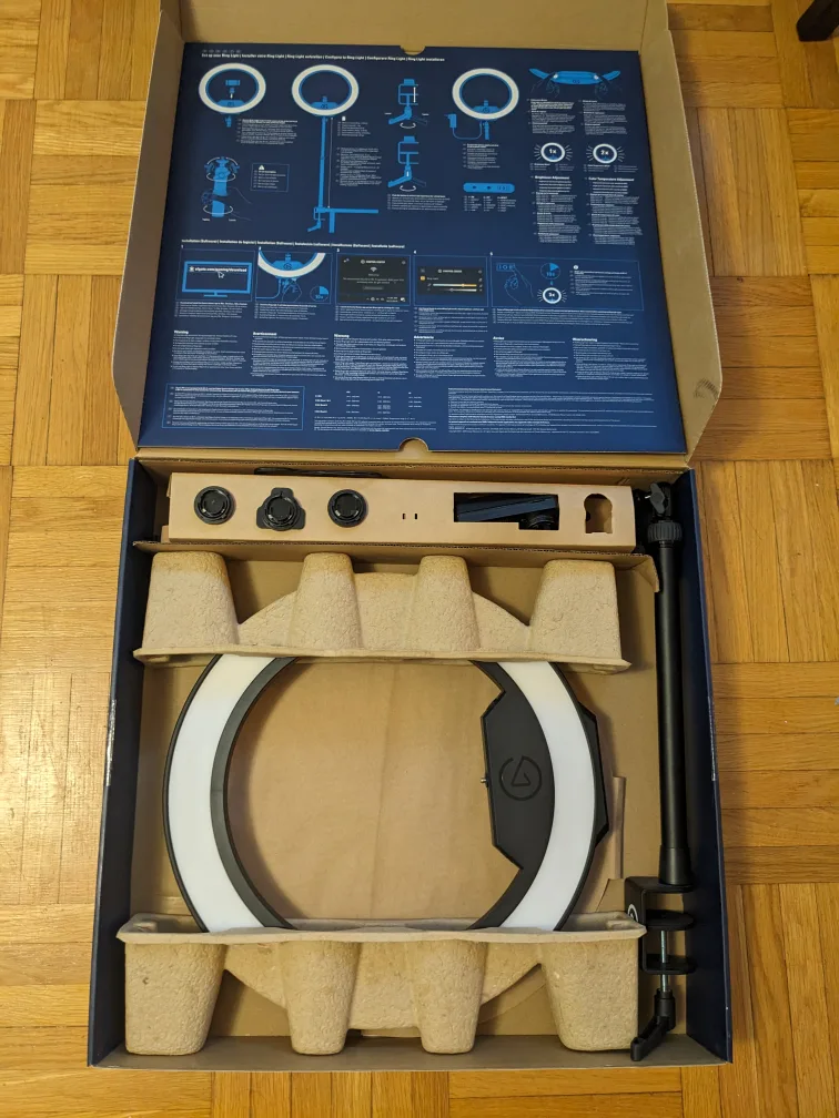 Elgato Wi-Fi Enabled Ring Light with Stand | Like New Condition image indicator(2)