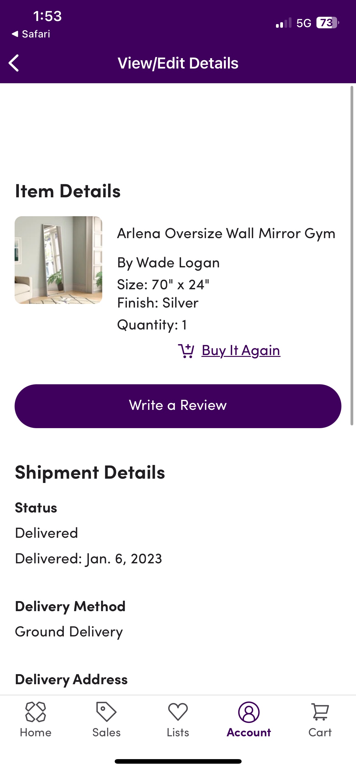 Silver Full body mirror - Gym Mirror - photo 3