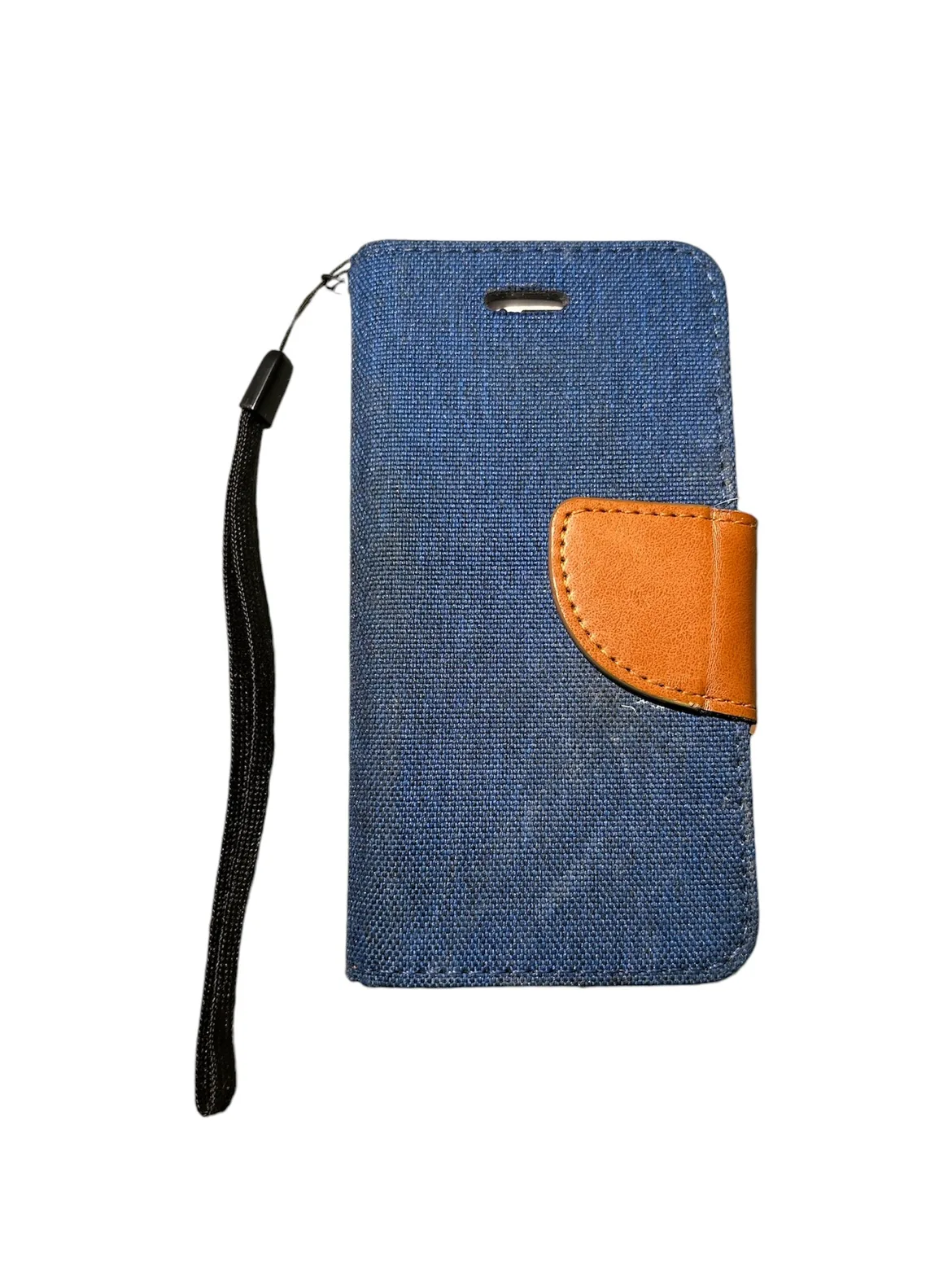 iPhone 5 with Blue and Brown Phone Case with Wrist Strap image indicator(3)