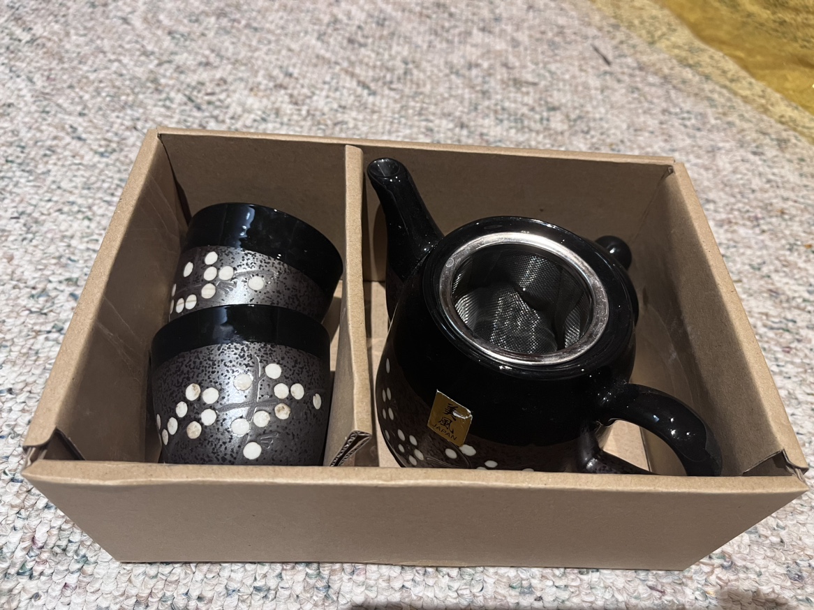 Black Teapot Set
