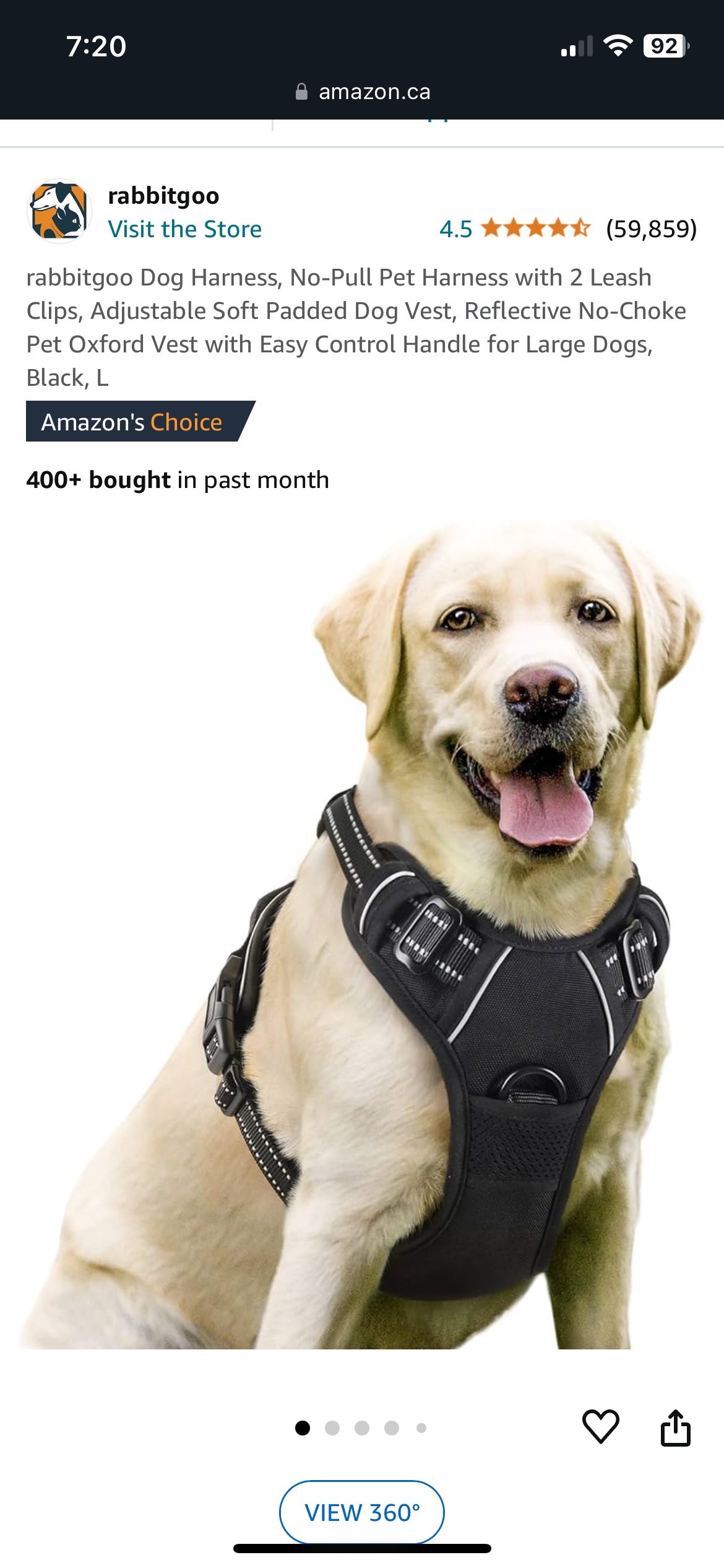 Rabbitgoo Dog Harness Size Large - photo 5