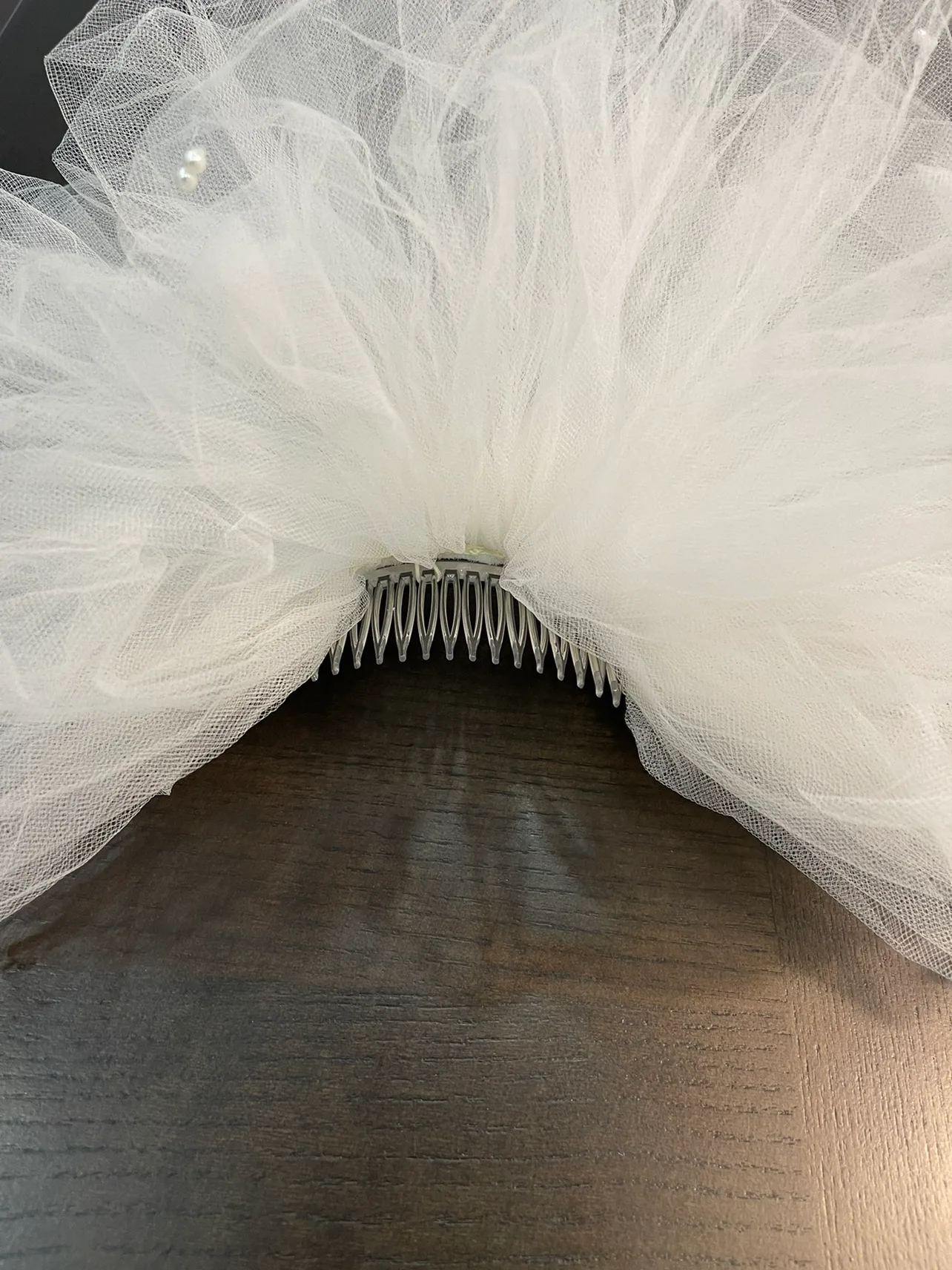 CRYSTAL BRIDAL WEDDING TIARA with REMOVABLE PUFF image indicator(9)