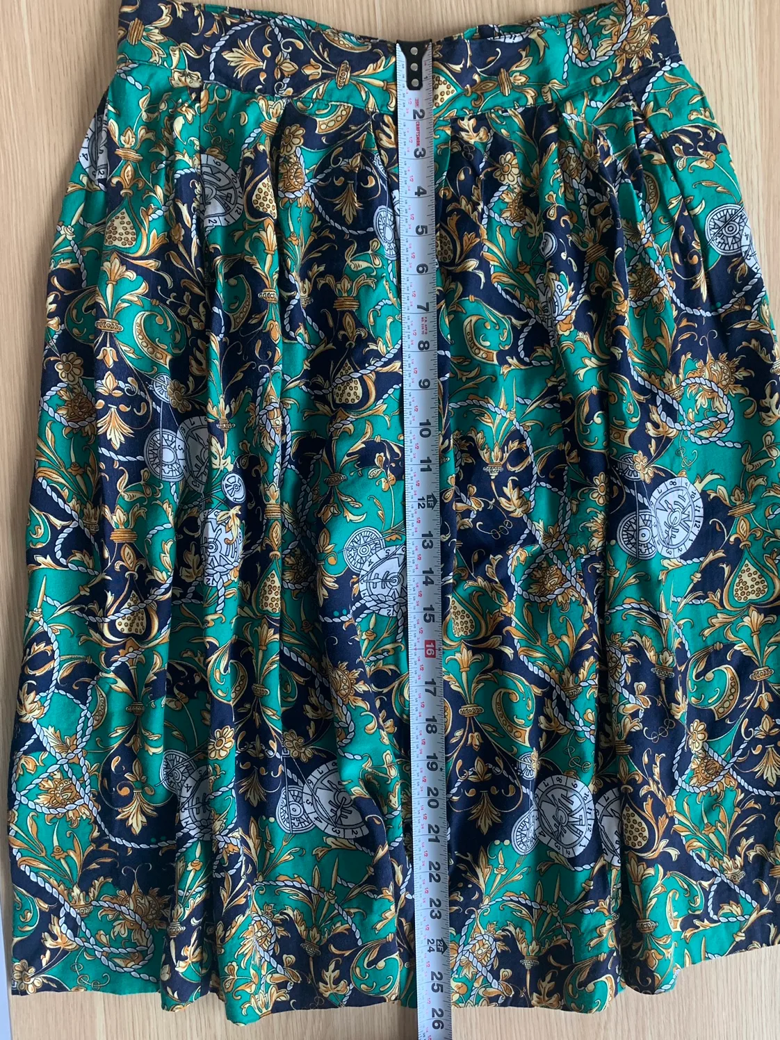 Vintage Pleated Printed Skirt image indicator(7)