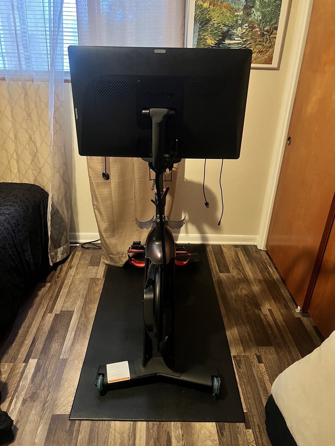 Peloton Bike + Mat - Moving Sale - photo 2