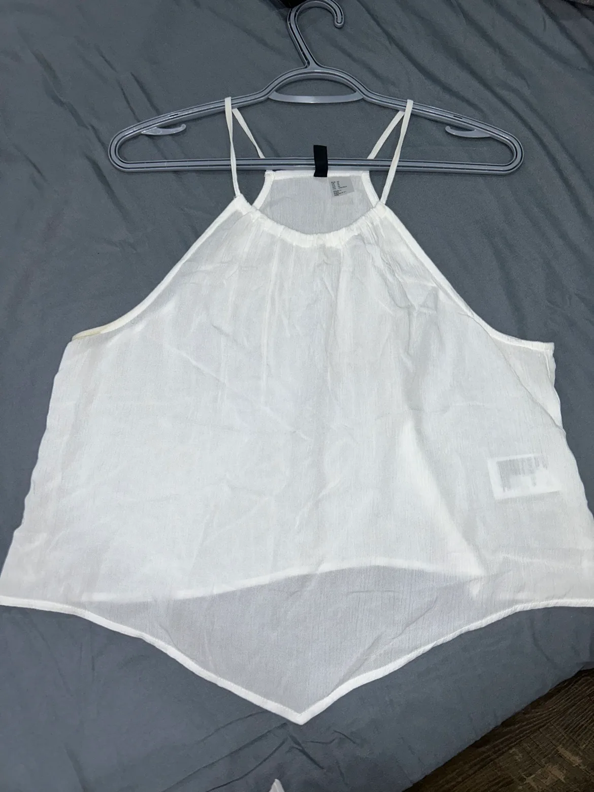 H&M White Halter Top thumbnail