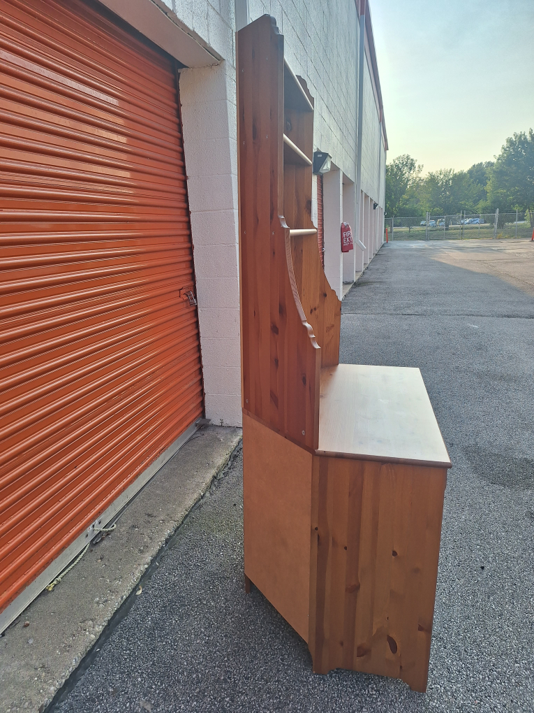 IKEA Leksvik Corner Wood Hutch/ Cabinet (No Longer Made) - photo 2